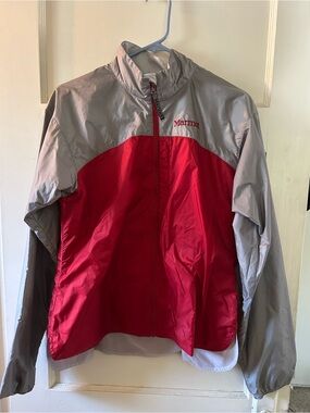 Marmot Two-Tone Shell Jacket - Red & Light Gray